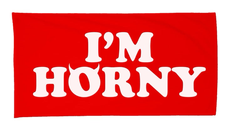 I'm Horny Beach Towel